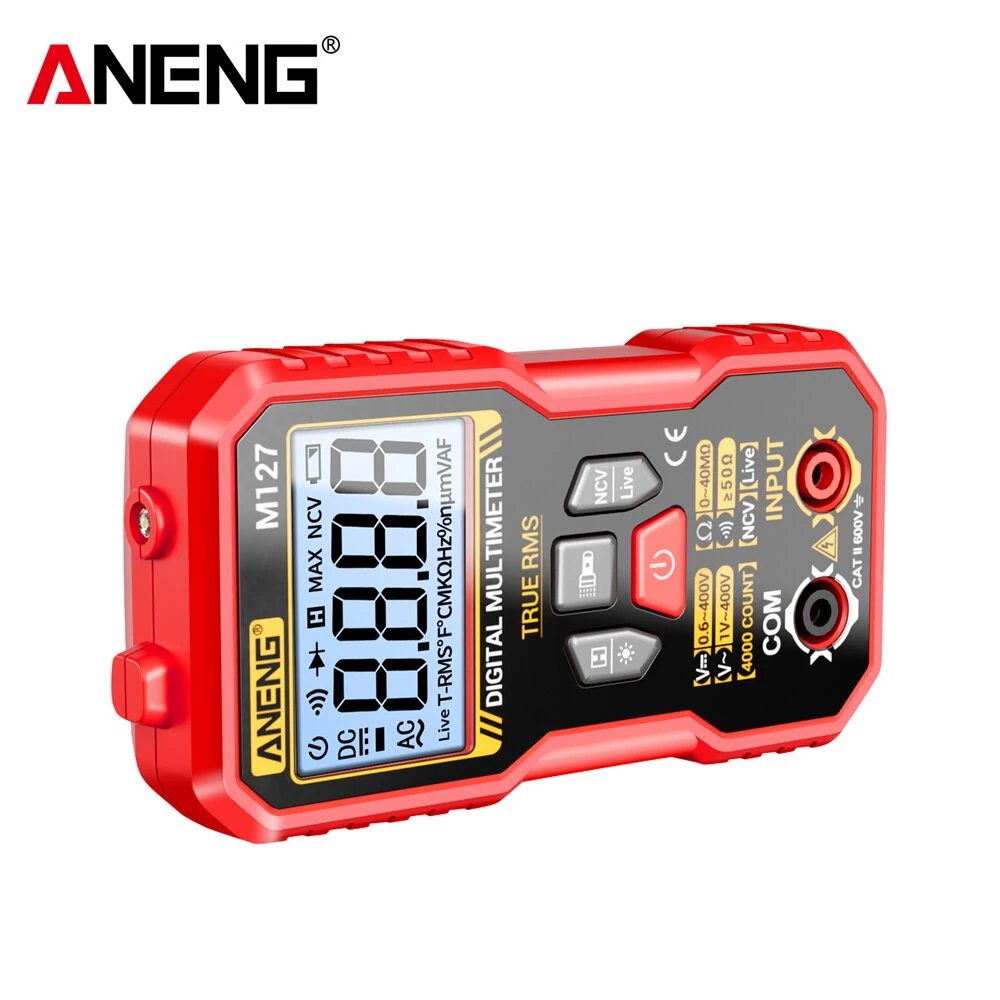 ANENG M127 Digital Multimeter | True RMS 4000 Counts | Auto-Ranging & Backlight - Image 4