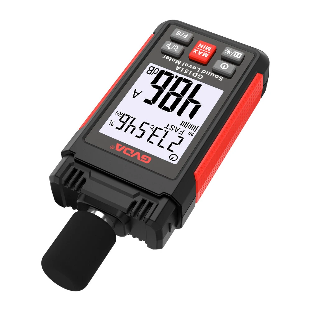 GVDA Digital Sound Level Meter - 30-130dB Decibel Meter | Portable Noise Meter - Image 2