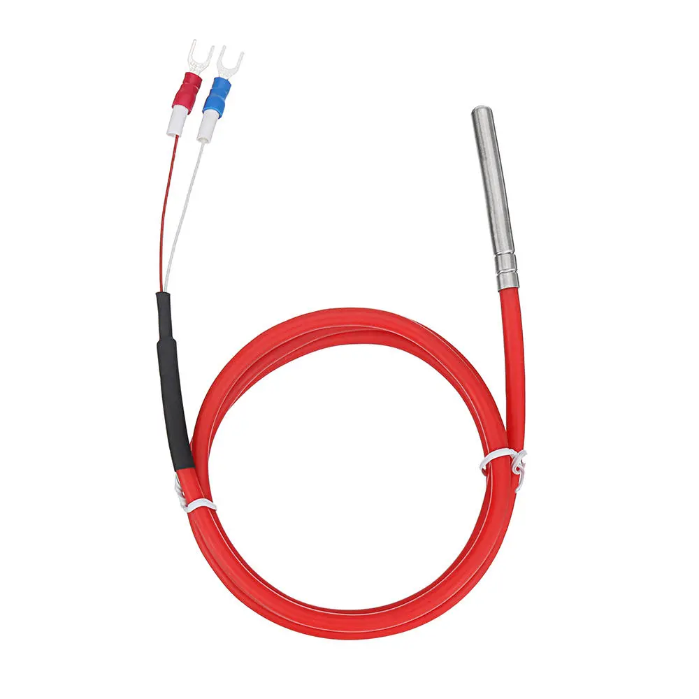 PT100 Temperature Sensor Probe -50~300°C | 2/3 Wire Type | 6x50mm with 1m Silicone Cable - Image 5