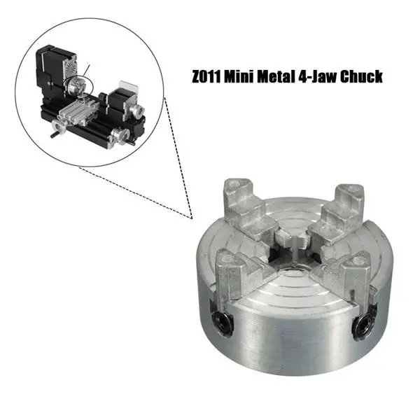 Mini Metal 4 Jaw Lathe Chuck - 1.8-56mm Capacity | Lathe Accessory - Image 4