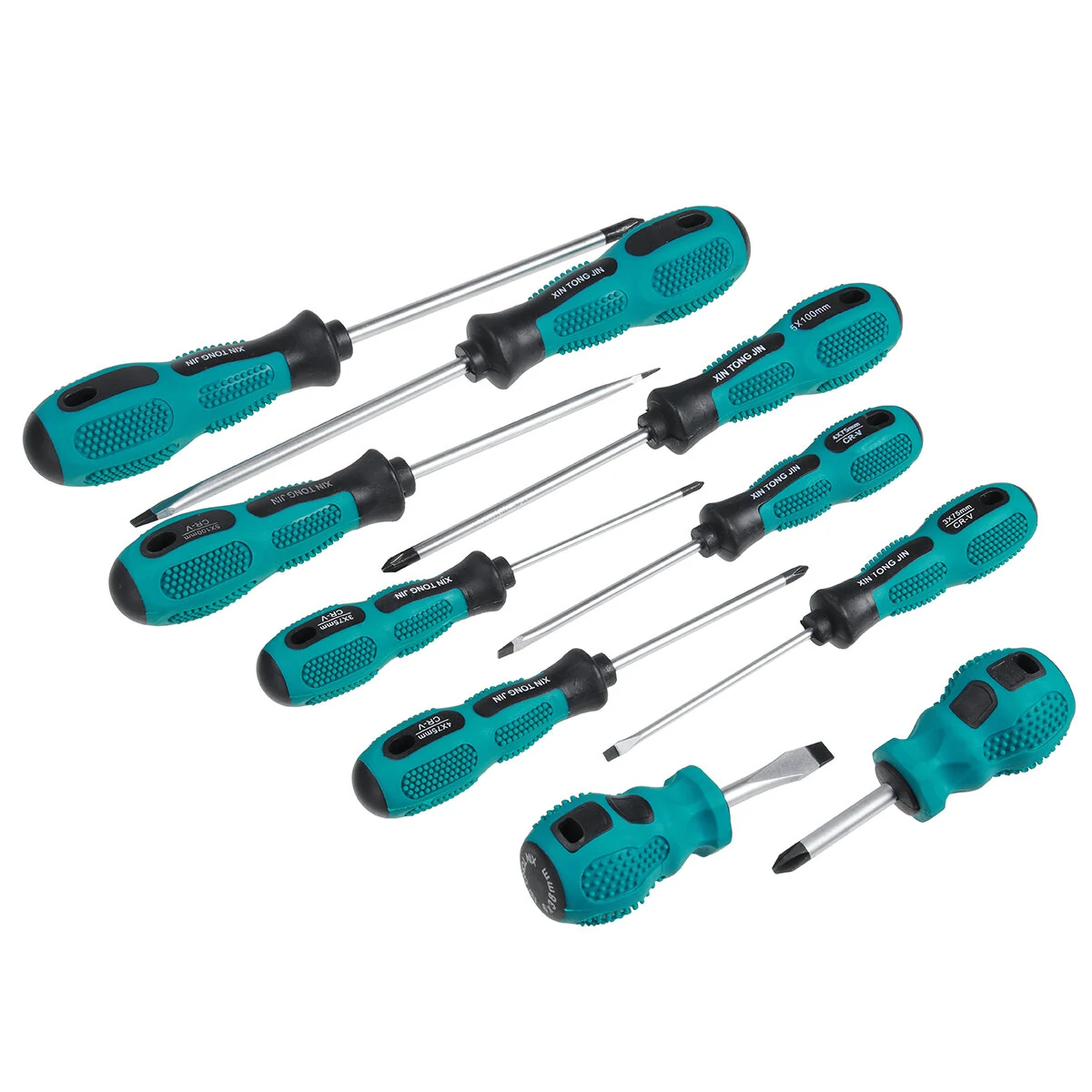 10Pcs Screwdriver Set - Phillips & Slotted w/ Magnetizer - Hardware Tool - Image 4