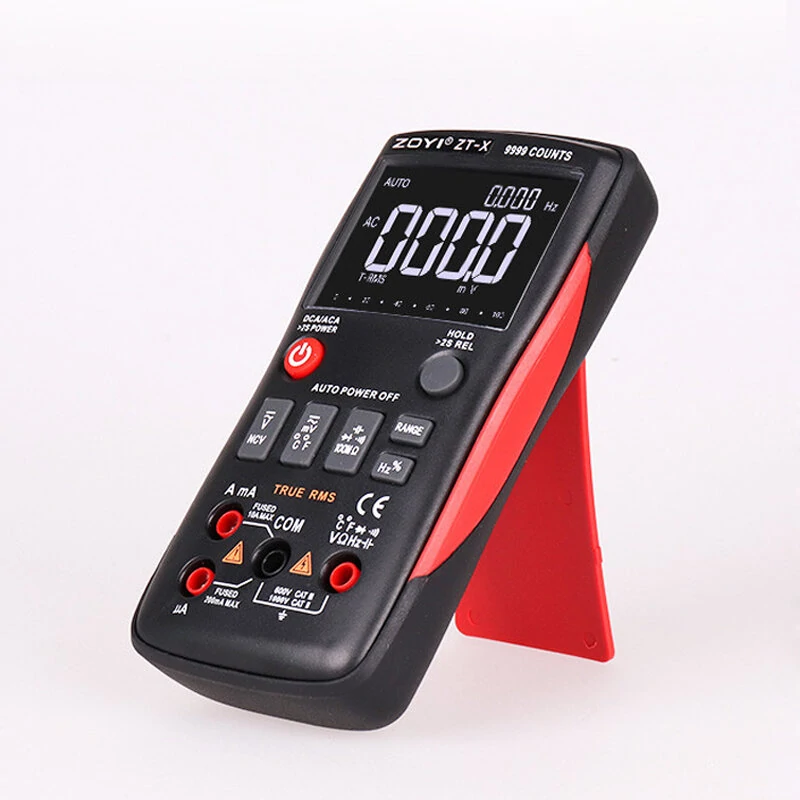 ZT-X Digital Multimeter | 9999 Counts, AC/DC Voltage, LCD Backlight, Analog Bar - Image 2