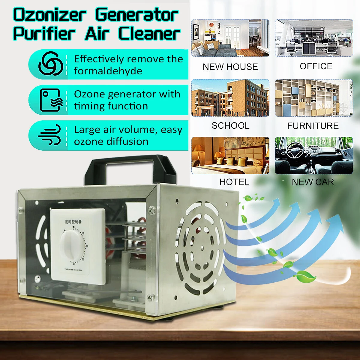 Ozone Generator 50g/h - Air Purifier & Disinfection Machine | Ozone Cleaner - Image 3