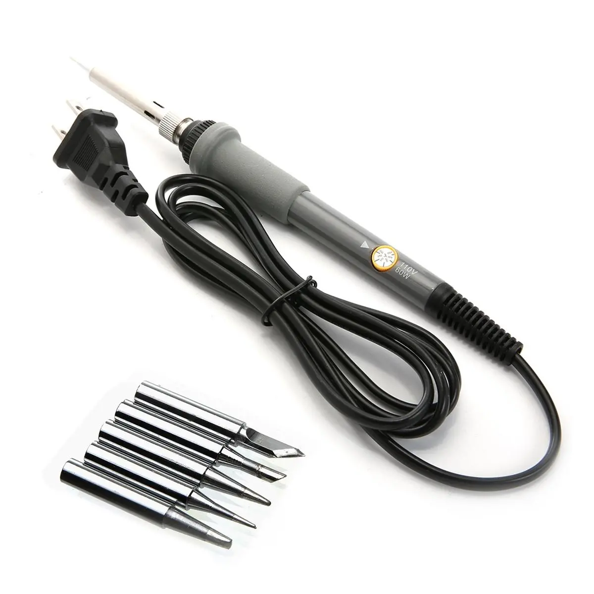 Adjustable Temperature 110V Electric Solder Iron Tool - with 5 Tips - Image 3