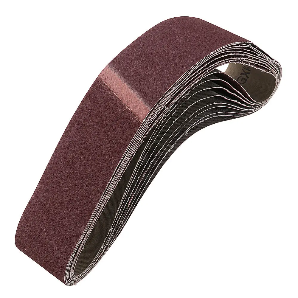 Drillpro 40mm x 680mm Sanding Belt 10pcs - 60/120/150/240 Grit for Grinder - Image 3