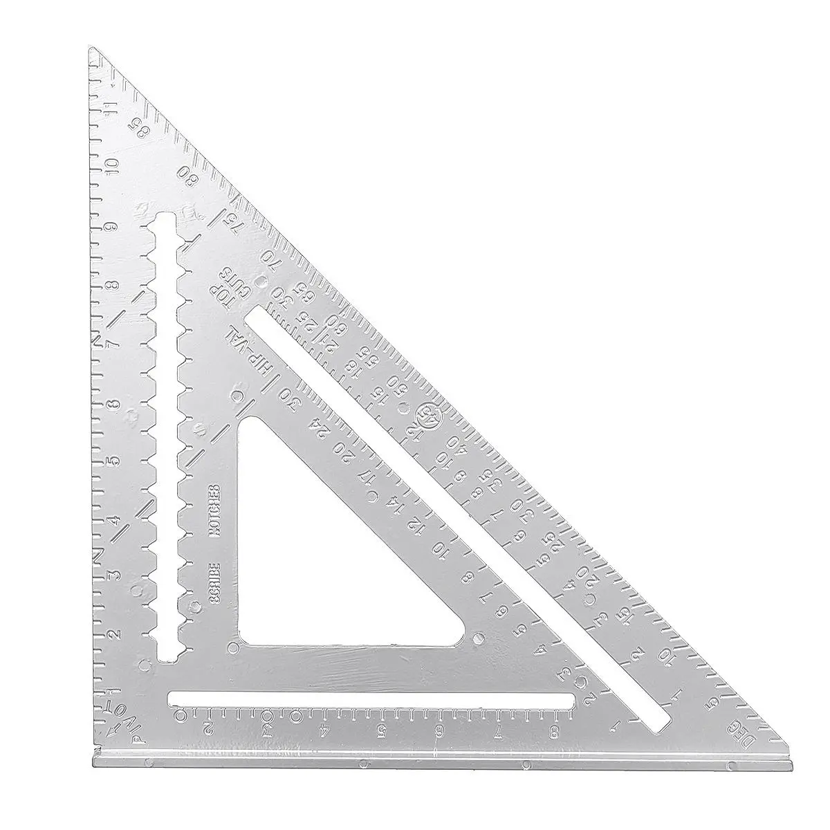 Aluminum Alloy Right Angle Ruler Protractor - 12 Inch Framing Measuring Tool - Image 2