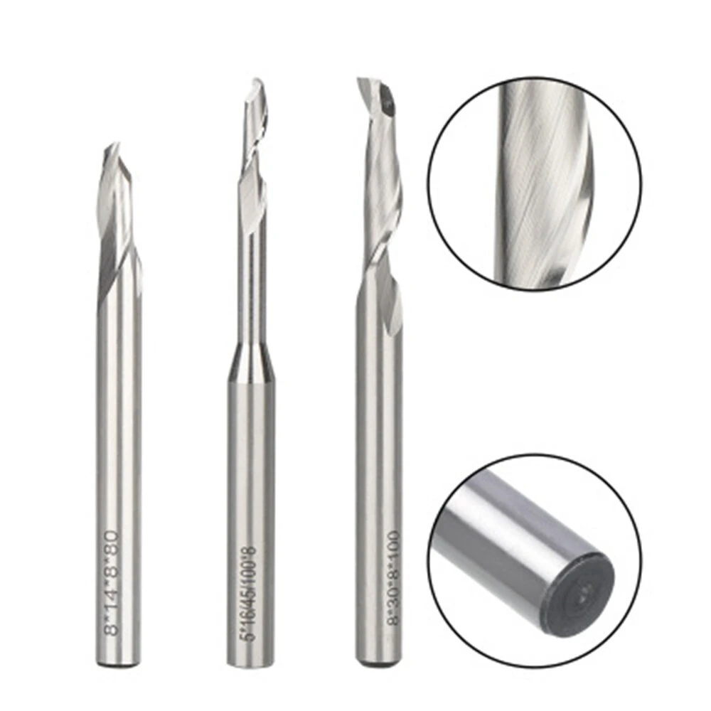 HSS End Mill Cutter | 8mm Shank CNC Router Bit for Woodworking & Milling - Image 4
