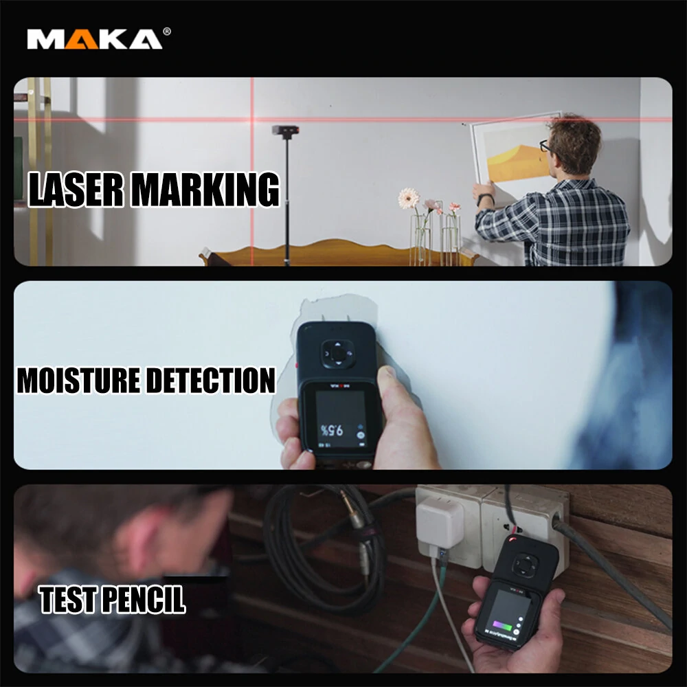 MAKA MK2301 7-in-1 Thermal Imager | 1024 Pixel IR Imaging | Target Temperature & Distance - Image 5