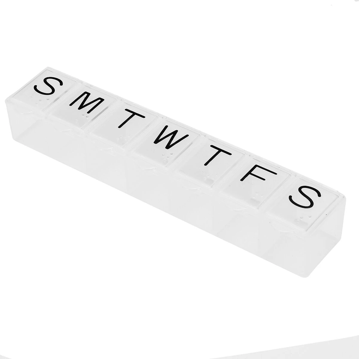 Portable Weekly Pill Organizer Box - 7 Day Pill Holder & Storage Case - Image 2