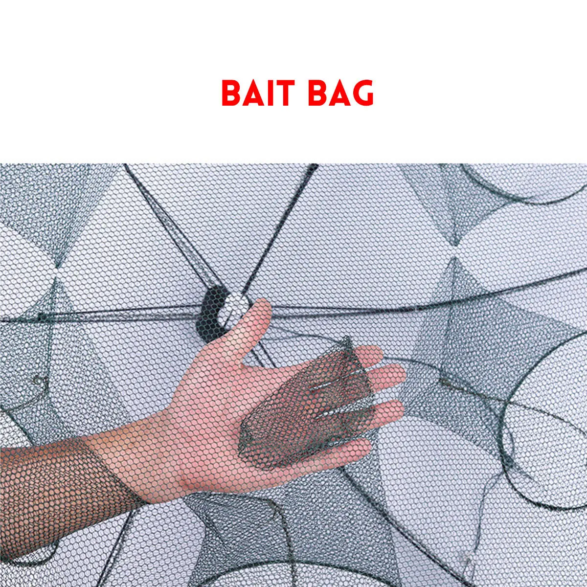 Foldable Fishing Bait Trap - Cast Net Cage for Minnow Crawdad Shrimp | Tube Design - Image 5