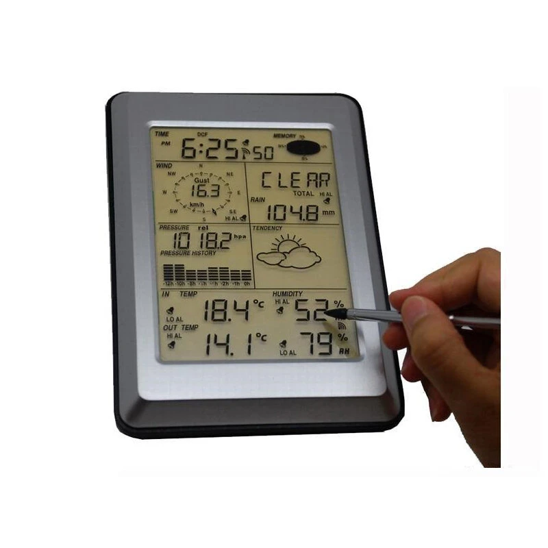 MISOL Professional Wireless Weather Station - Touch Panel with Solar Sensor & PC Interface - Image 2