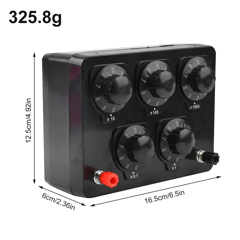 Precision Resistance Box Adjustable Decade Resistor 0-9999Ω | High Accuracy Level 1 | Electrical Teaching & Ohm's Law Verification - Image 4