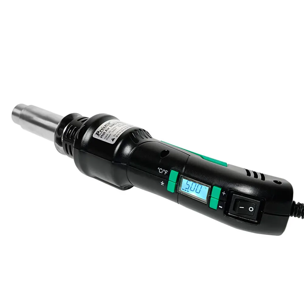 Pro'sKit SS-602H 300W Hot Air Gun | 220V LCD Display & Temperature Adjustable - Image 3