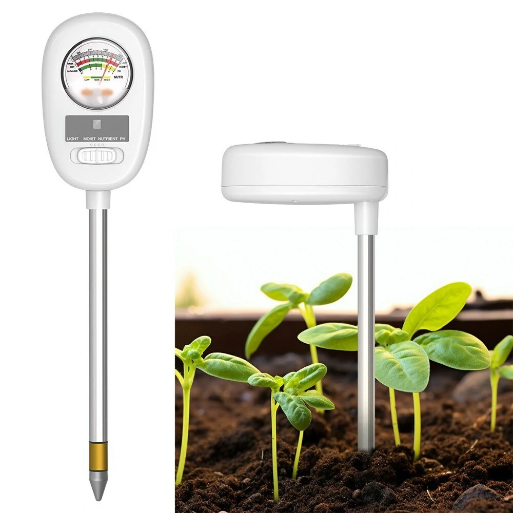 4-in-1 Soil Tester - Moisture, Light, Nutrient & pH Detection | Adjustable Angle for Indoor Plants & Gardening - Image 3