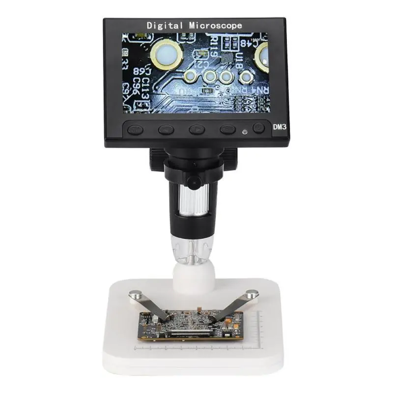 DM3 1000X USB Digital Microscope - 4.3 Inch LCD Camera with HD OLED Magnification - Image 2