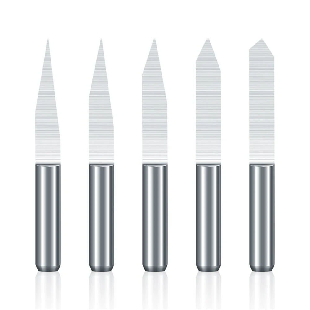 10Pcs 3.175mm Shank V-Groove CNC Router Bits | 20/30/45/60/90 Degree Angles - Image 2