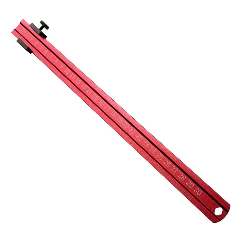 Woodworking Aluminum Alloy Ruler Scale - Thickened Plate Positioning Block & Measure Tool - Image 2