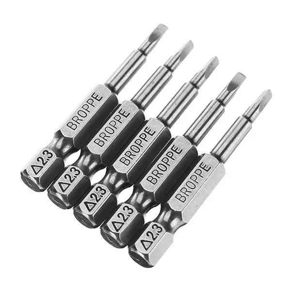 Delta 2.3 1/4 Inch Hex Magnetic Screwdriver Bits Set - 5pcs 50mm Triangle - Image 4