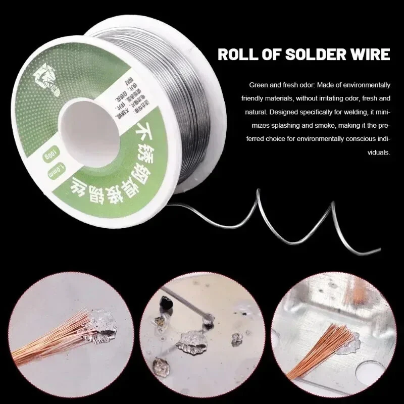 High Purity Solder Wire - Tin Alloy with 2.2% Flux | Eco-Friendly 20g 50g 100g Roll | Low Temperature for Metal Soldering - Image 5