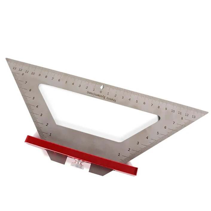 Stainless Steel 140mm Triangle Ruler - Woodworking Scribing Angle Ruler for DIY - Image 3