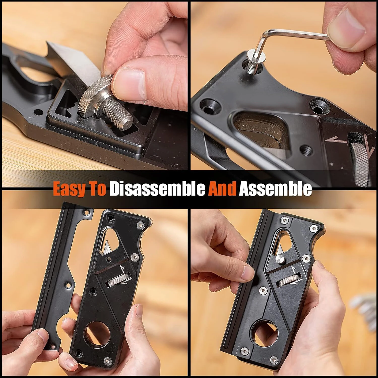 Chamfer Plane | Adjustable Depth High Carbon Steel | Portable Hand Planer - Image 5