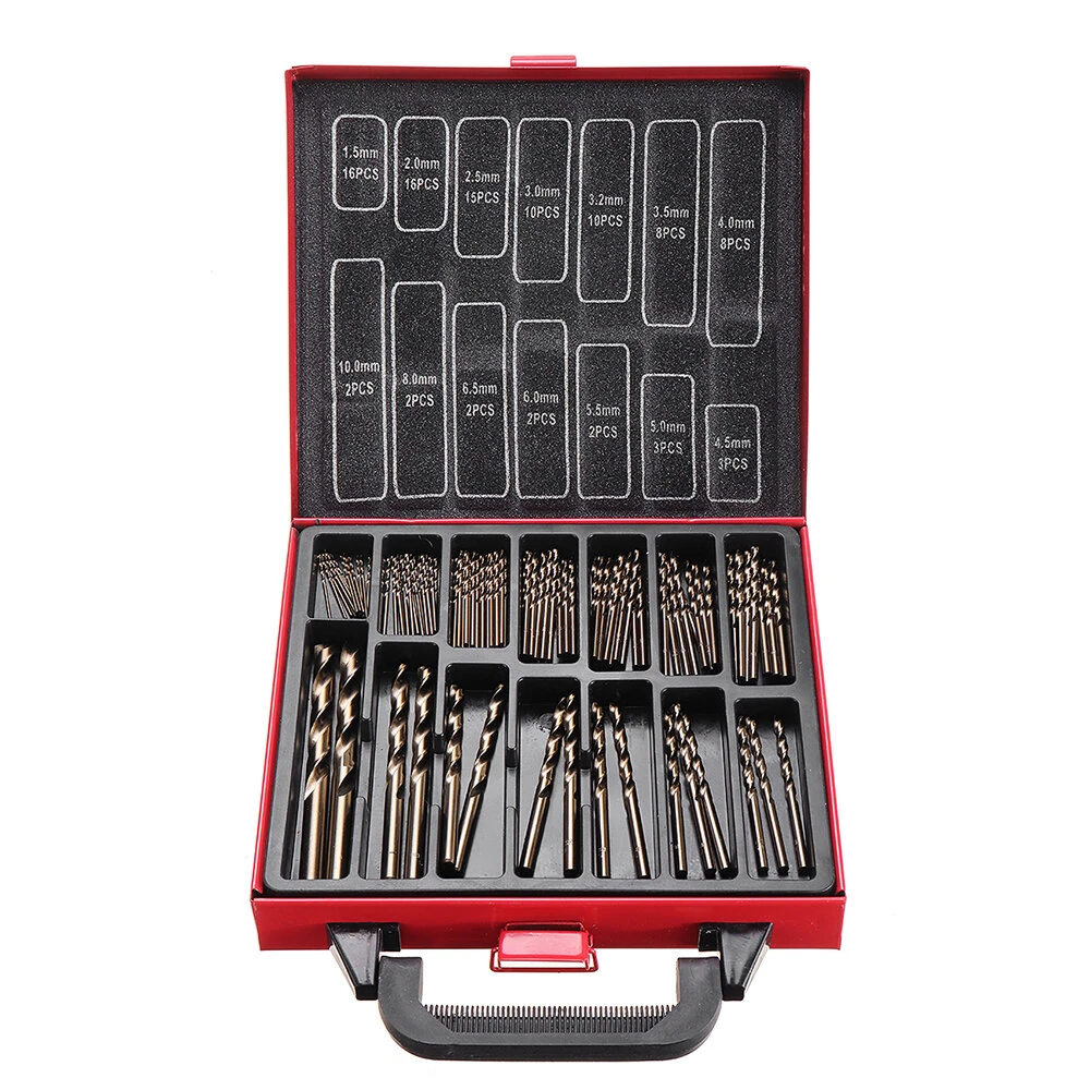 99Pcs M35 Cobalt Drill Bit Set 1.5-10mm | HSS-Co Jobber Length for Metal & Stainless Steel - Image 2