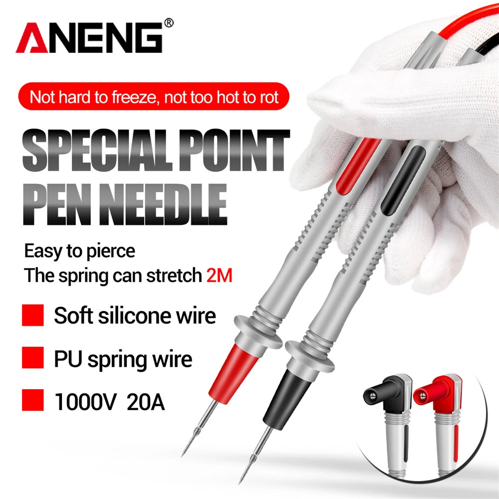 ANENG PT2010 Multifunctional Tester Lead | Universal Multimeter Probe Spring Wire Pen Cable - Image 3