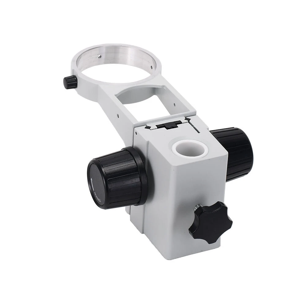 HAYEAR 76mm Stereo Microscope Stand - Adjustable Focusing Holder & Gear Ring Mount Arm - Image 3