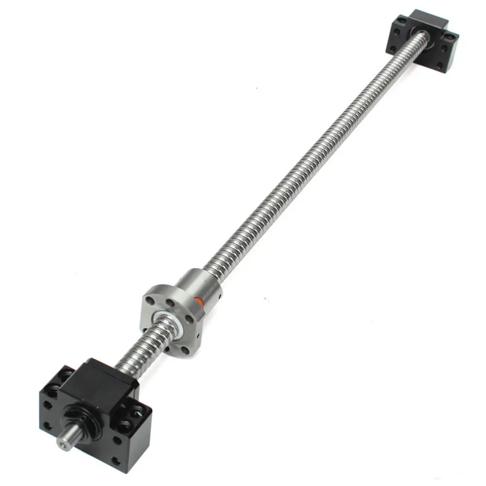 500mm SFU1605 Ball Screw - BK12 BF12 Supports & 6.35x10mm Coupler | CNC - Image 2