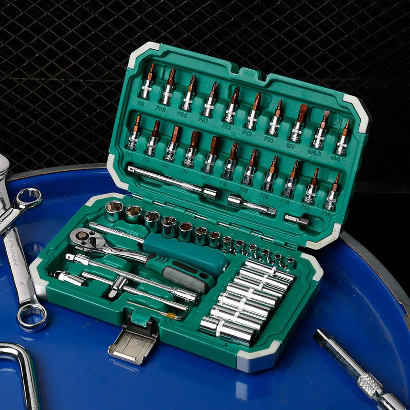 53PCS Car Repair Tool Set - Ratchet Wrench & Socket Kit | Auto Tool Box - Image 3
