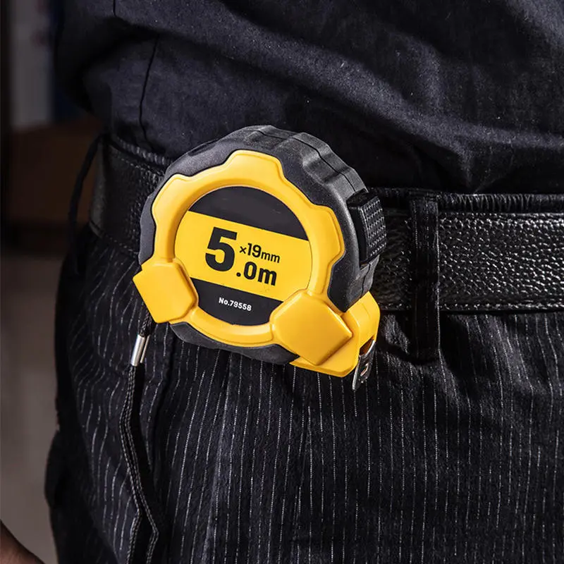 Mini Pocket Tape Measure Key Chain - 5M Retractable Self-Locking Ruler - Image 5