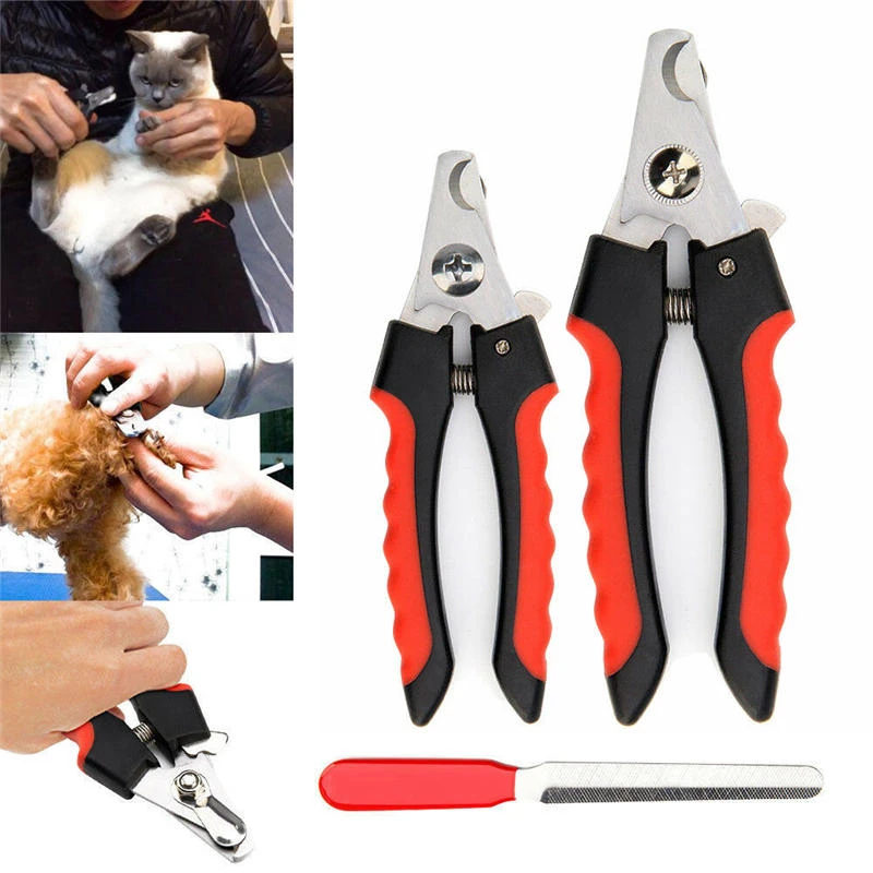 Pet Dog Cat Nail Clipper - Professional Stainless Steel Grooming Trimmer - Image 2