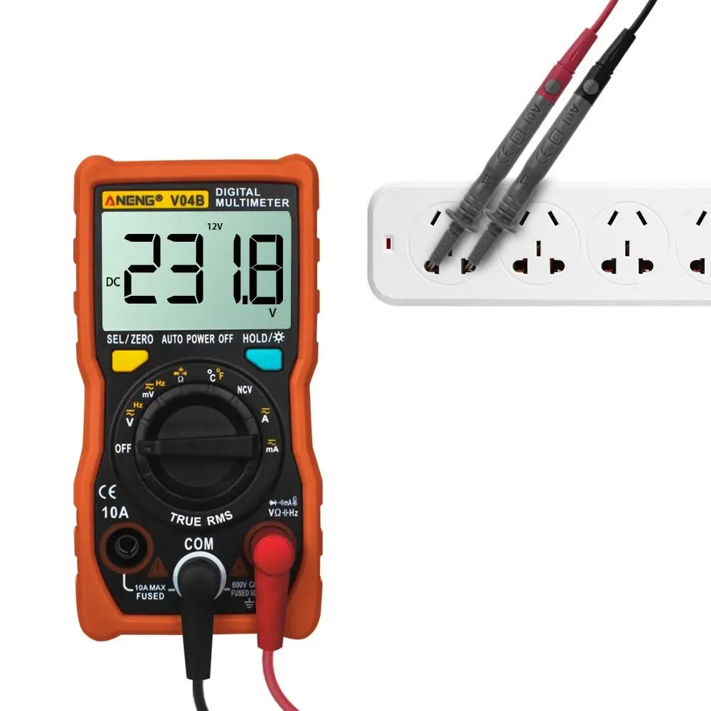 ANENG V04B True RMS Multimeter | 4000 Counts, NCV, Capacitance & Temp - Image 3