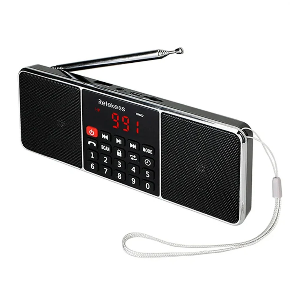 TR602 Portable AM FM Radio - Bluetooth Speaker & MP3 Player with Rechargeable Battery - Image 2