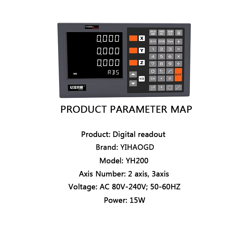 YIHAOGD YH LCD CNC Milling Digital Readout DRO | KA300 5µm TTL Linear Scale Encoder 70-970mm for Lathe - Image 2