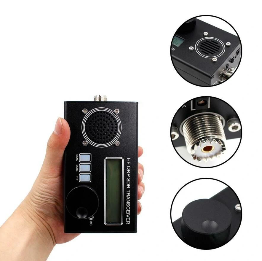 USDX USDR HF QRP SDR Transceiver | 8-Band SSB/CW with DSP, Mic, Battery & Charger - Image 4