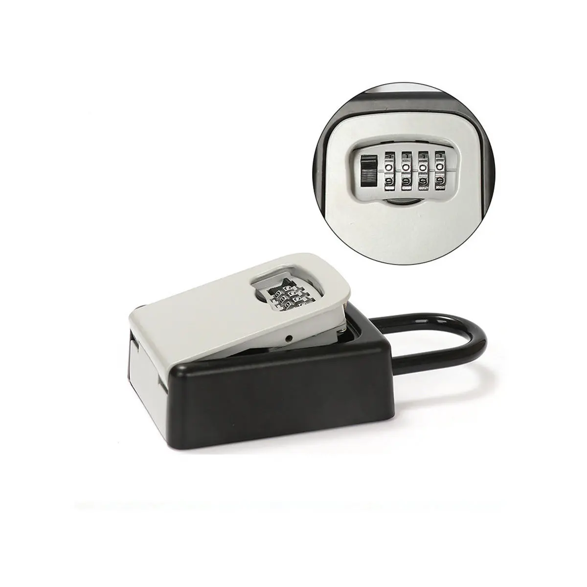 4 Digit Combination Lock Box - Key Storage Case & Code Padlock Organizer - Image 5