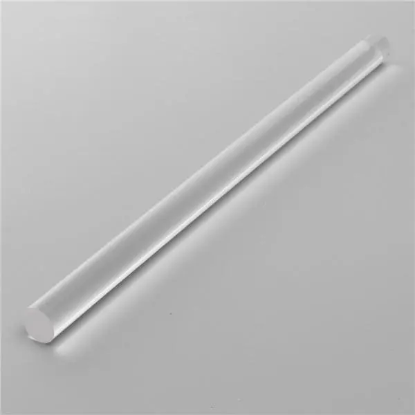 25mm x 300mm Clear Acrylic Round Rod 300mm Solid Bar - Image 3