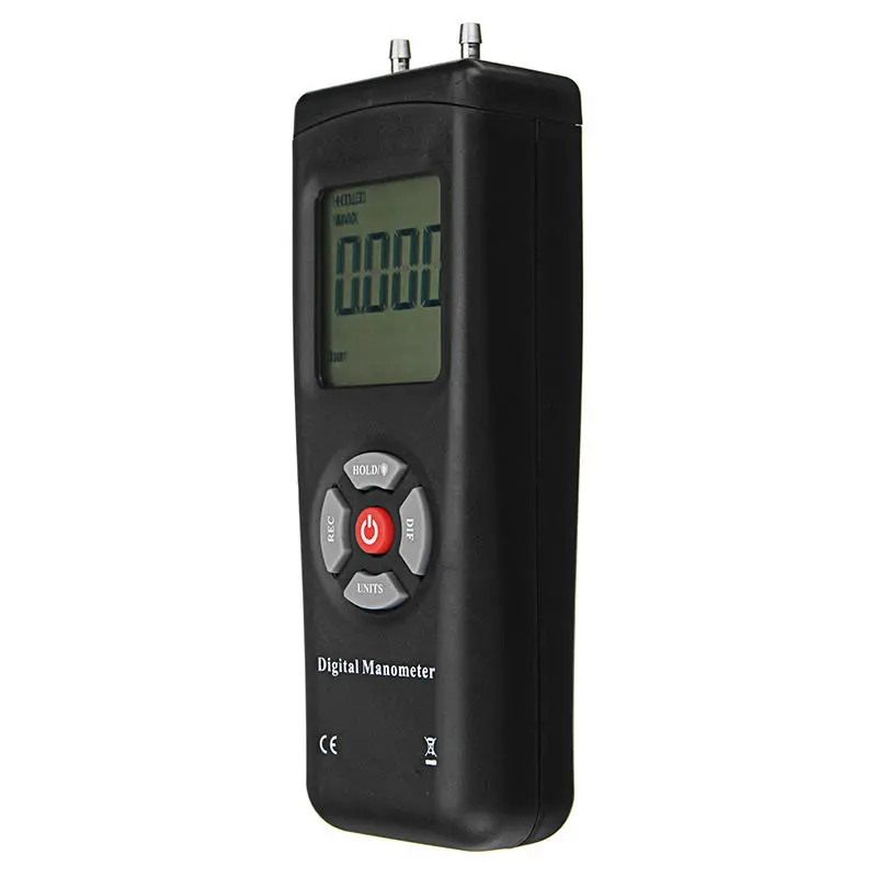TL-102 Digital Manometer | 10Psi Air Pressure Meter with LCD & Data Hold - Image 2