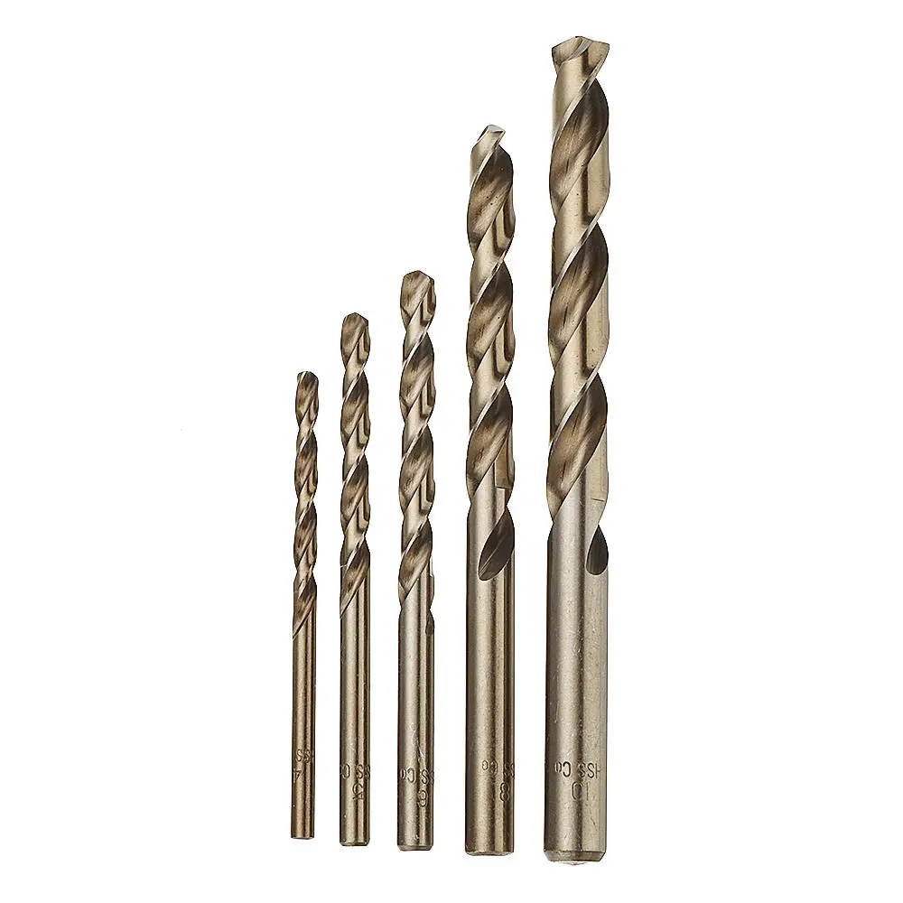 Drillpro 5pcs HSS M35 Cobalt Drill Bit Set 4-10mm | For Metal & Stainless Steel - Image 5