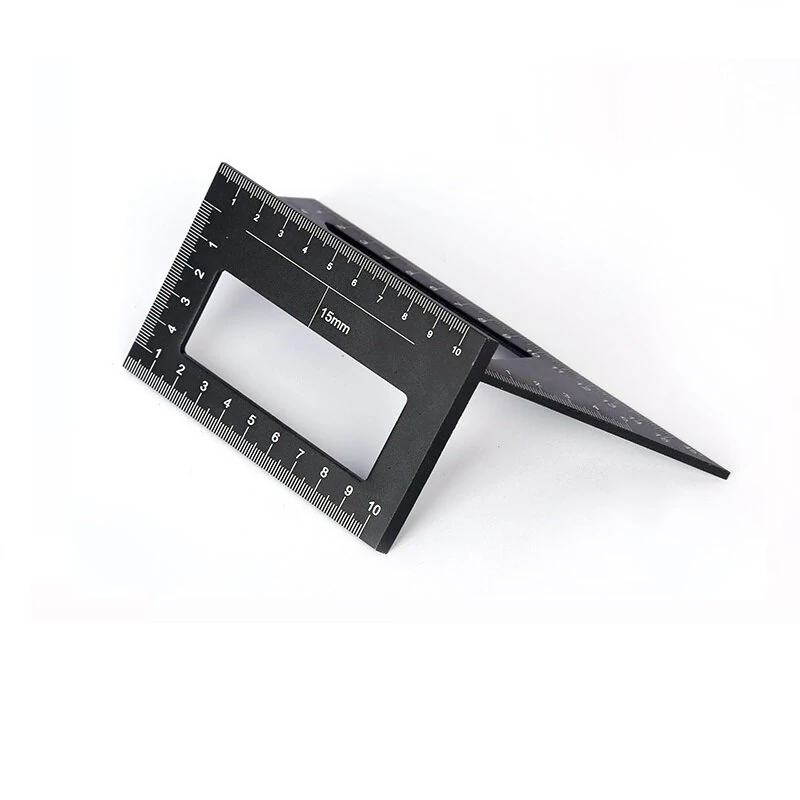 Multifunctional Right Angle Ruler 45/90 Degree | Aluminum Alloy T-Shape for Woodworking - Image 4