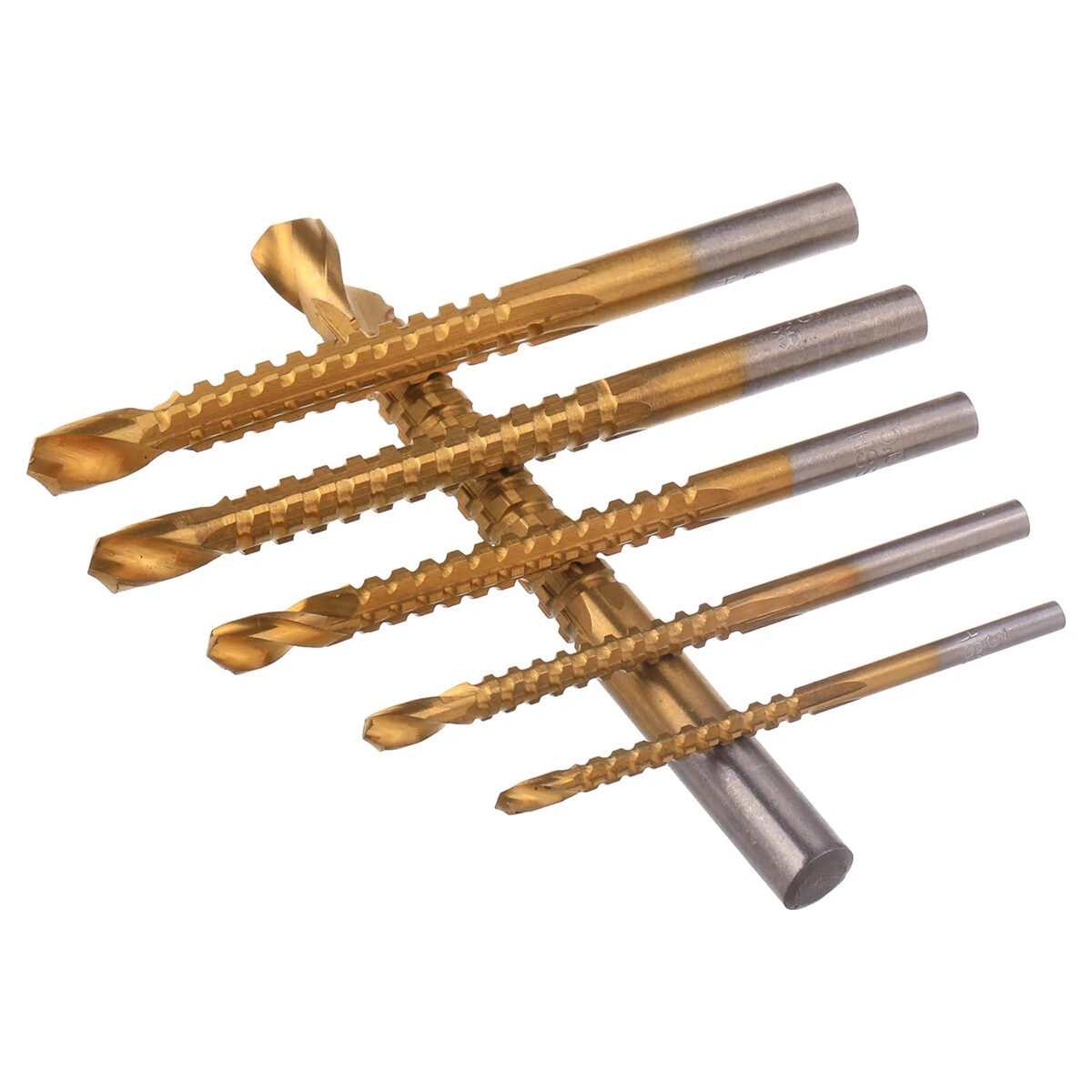 Titanium Cobalt Drill Bit Set - 6PCS 3mm-8mm High Speed Cutting Bits - Image 3