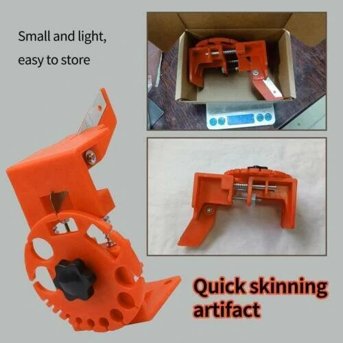 Manual Cable Stripper - Adjustable Hand-Held Tool for Rubber Skin Stripping - Image 5