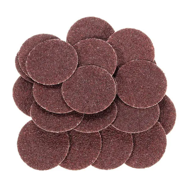 25pcs 2 Inch 36 Grit R-Type Sanding Discs | Roll Lock Abrasive Pads - Image 2