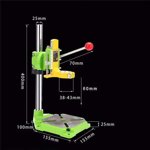 MINIQ BG6117 Bench Drill Press Stand | Electric Drill Carrier Bracket with 90° Rotation - Image 3