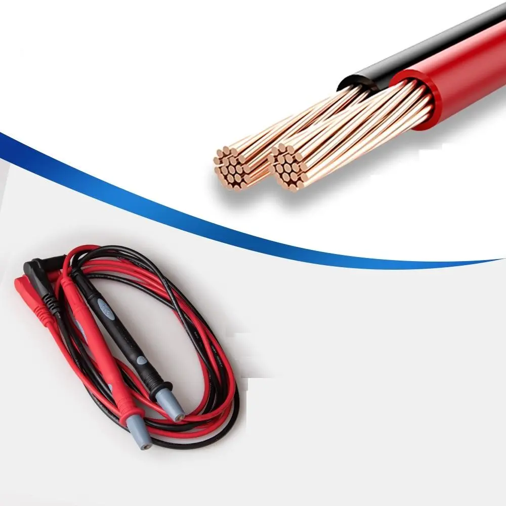 ANENG PT1010 Multimeter Test Leads | Banana Jack Probes & Alligator Clips - Image 2