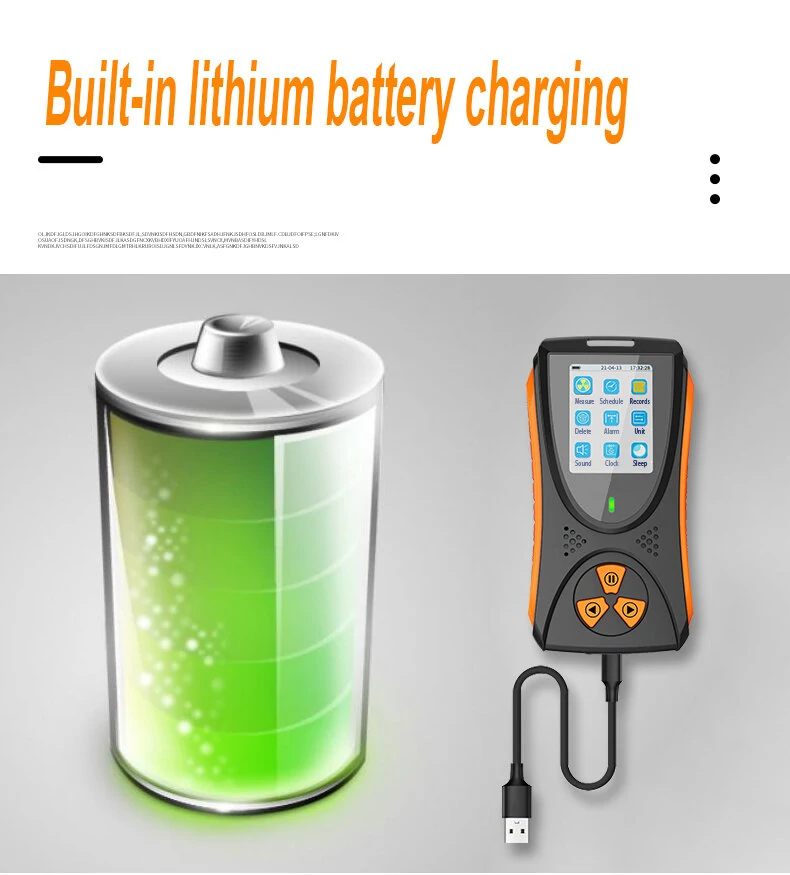 High Precision Nuclear Radiation Tester 0.05uSv-50mSv | TFT Color Display & Alarm - Image 5