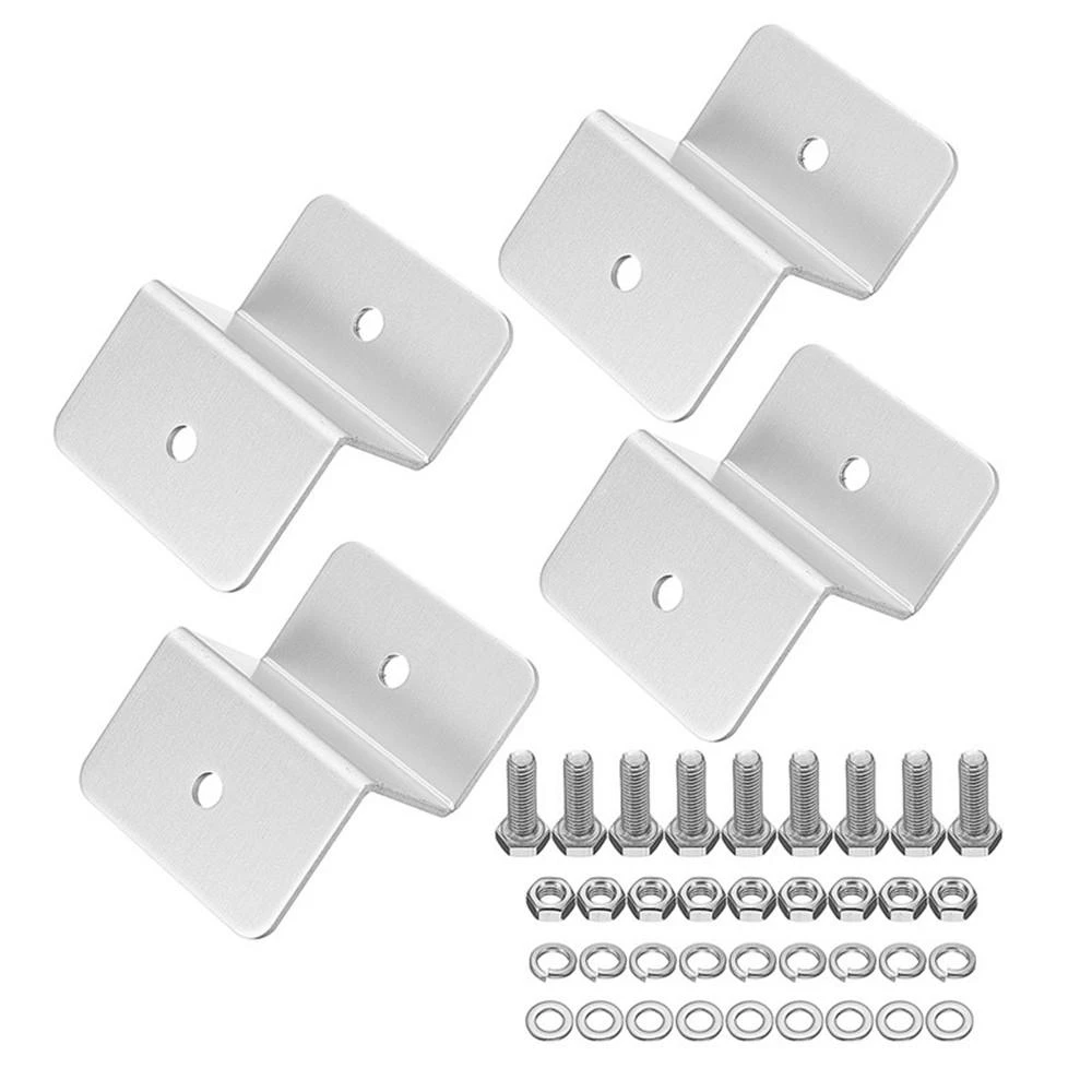 ZB-04 Solar Panel Mounting Z Brackets Kit - 4pcs Aluminum Alloy for Motorhomes & Yachts - Image 3