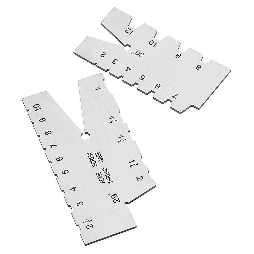 29/30 Degree Screw Thread Gauge - Metric Measuring Tool | Welding Inspection Ruler - Precision Gauge - Image 2
