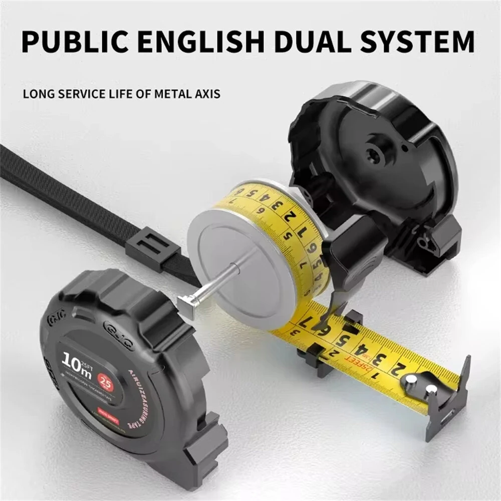 Stainless Steel Tape Measure | Retractable with Lock | Nylon Coated Waterproof | 3M 5M 7.5M Sizes - Image 2